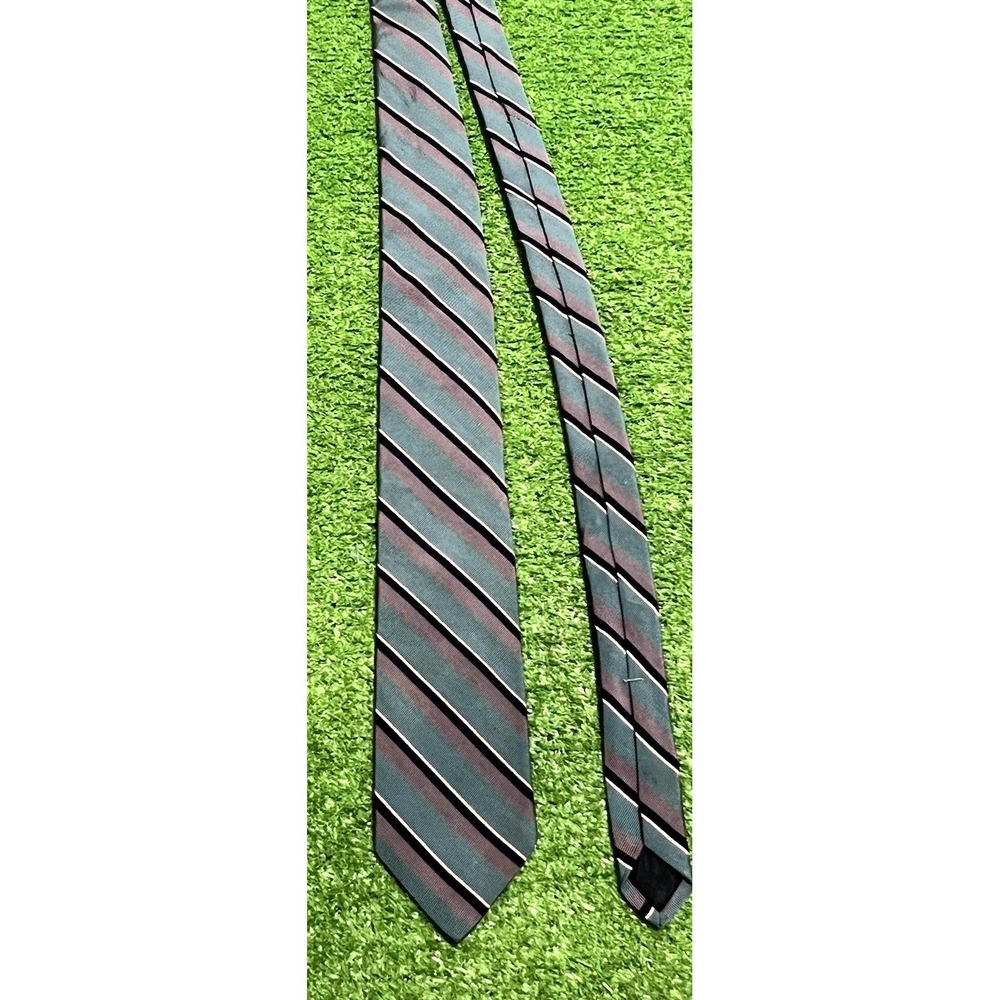 Vintage Ferrell Reed Tie Silk‎ Striped Preppy Luxury Tie 57 x 3.25 90s 80s